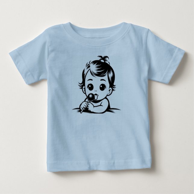 Camiseta De Bebé bebé lame un sugar pop (Anverso)