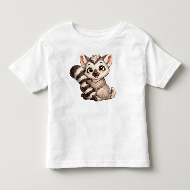 Camiseta De Bebé Bebé Lémur Adorable (Anverso)