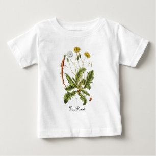 Camiseta De Bebé Bebé lindo pequeña raíz pivotante diente de león v