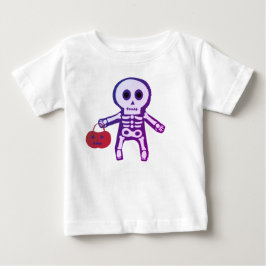 Camiseta De Bebé Bebé lindo Skeleton Halloween Bebé Camiseta