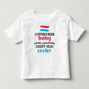 Camiseta De Bebé Bebé luxemburgués, mucho frío