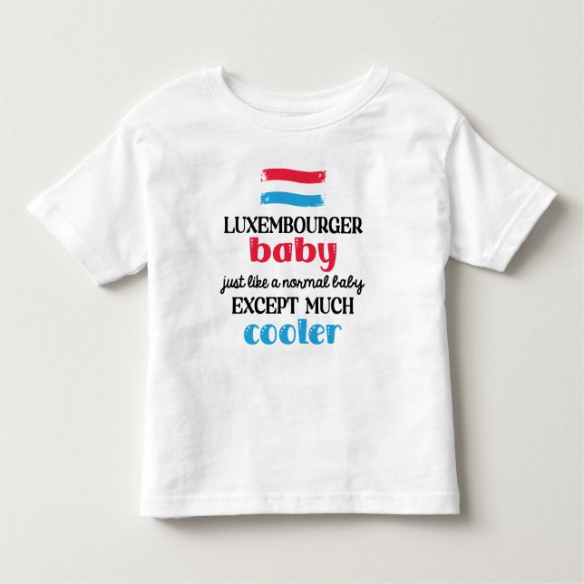 Camiseta De Bebé Bebé luxemburgués, mucho frío (Anverso)