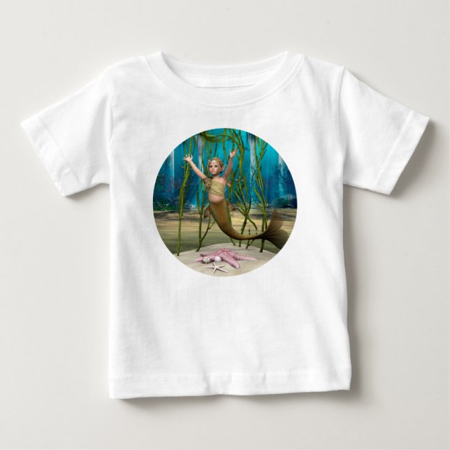 Camiseta De Bebé Bebé Mermaid (Anverso)