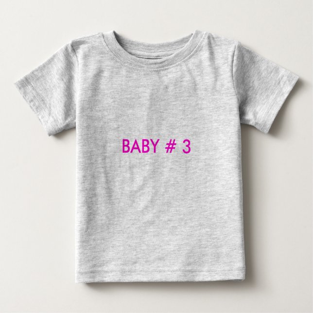 CAMISETA DE BEBÉ BEBÉ Nº 3 (Anverso)