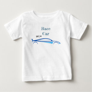 Camiseta De Bebé Bebé Niño Auto de Carreras de Verano 