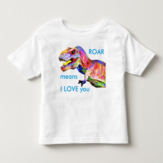 Camiseta De Bebé Bebé niño pequeño Dinosaur T-Rex Shirt (Anverso)