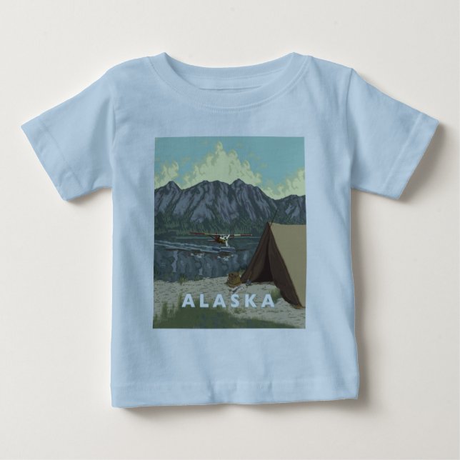 Camiseta De Bebé Bebé orgánico de Alaska (Anverso)