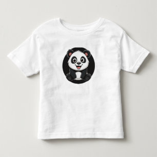 Camiseta De Bebé Bebé Panda de Dibujos Animados Adorable