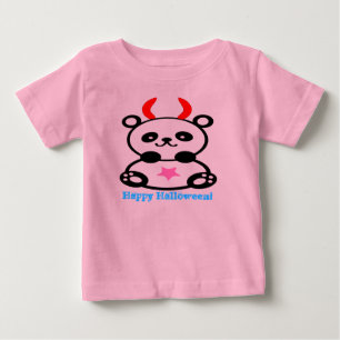 Camiseta De Bebé ♫♥Bebé Panda Diablillo Orgánico Enredadera♥♪