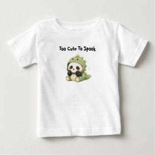Camiseta De Bebé Bebé Panda Dinosaurio