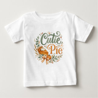 Camiseta De Bebé Bebé Pastel de Calabaza Cutie Pie