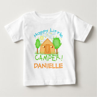 Camiseta De Bebé Bebé personalizado/camiseta que acampa del verano