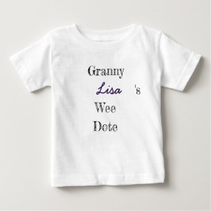 Camiseta De Bebé Bebé personalizado de la abuelita