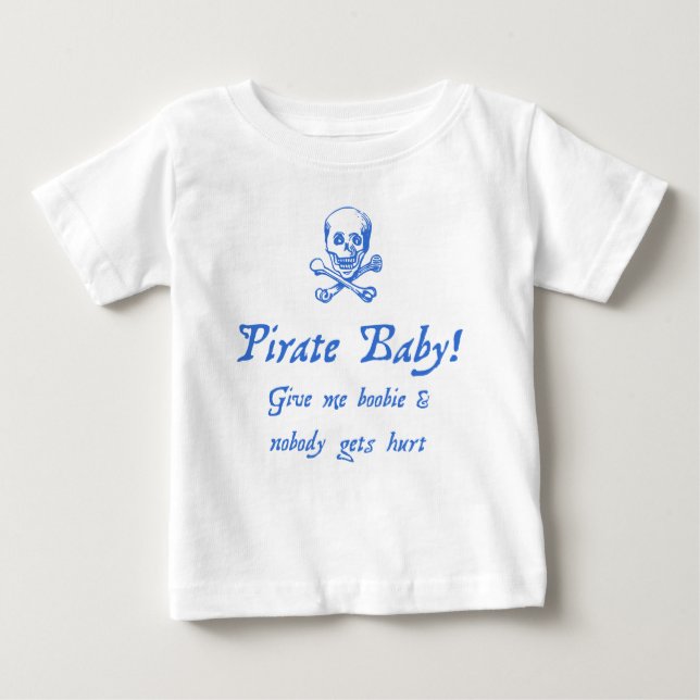 Camiseta De Bebé Bebé pirata humorístico (Anverso)