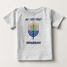 Camiseta De Bebé Bebé primero Hanukkah