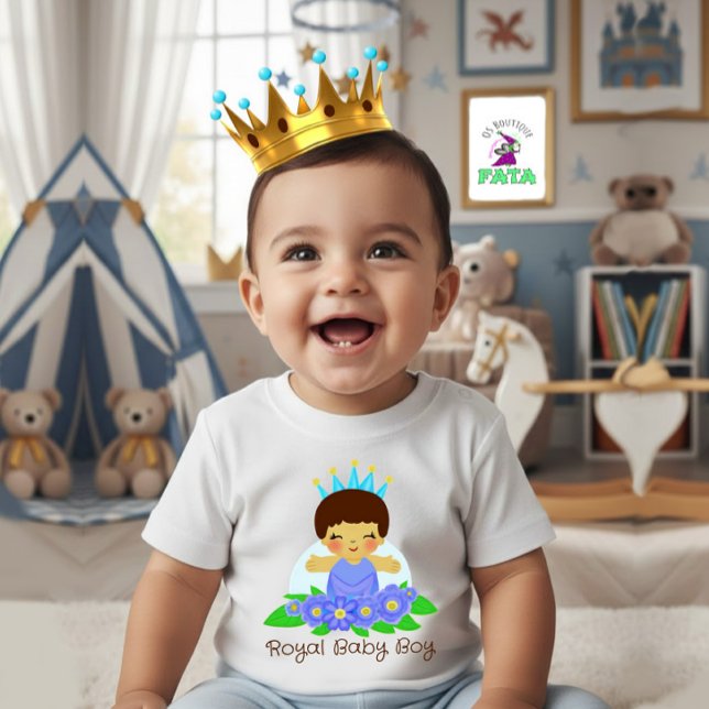 Camiseta De Bebé Bebé real niño (Subido por el creador)
