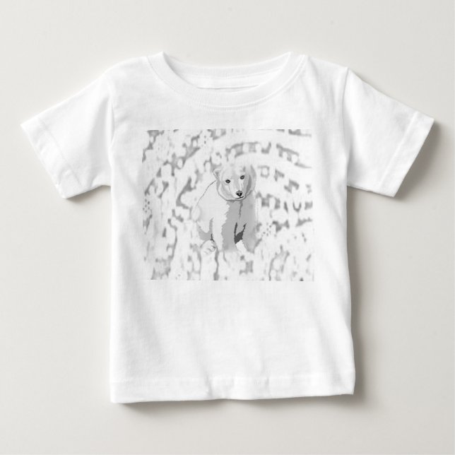 Camiseta De Bebé Bebé Romper oso Oso Polar (Anverso)