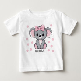 Camiseta De Bebé Bebé rosa Koala Bear