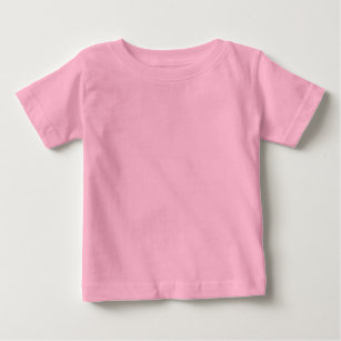 Camiseta De Bebé Bebé rosado y morado oscuro en la parte trasera   