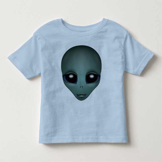 Camiseta De Bebé Bebé Shirt Extranjero Cute Alien Beber Shirys Rega (Anverso)
