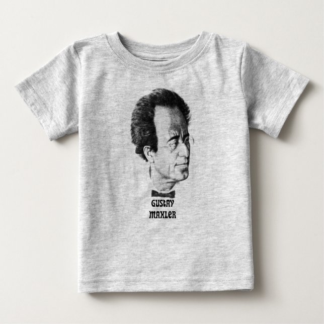 Camiseta De Bebé Bebé T de Gustav Mahler (Anverso)
