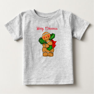 Camiseta De Bebé Bebé T-Shirt Holiday Gingerbread Persona