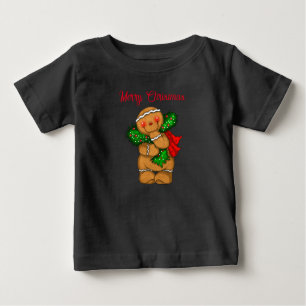 Camiseta De Bebé Bebé T-Shirt Holiday Gingerbread Persona