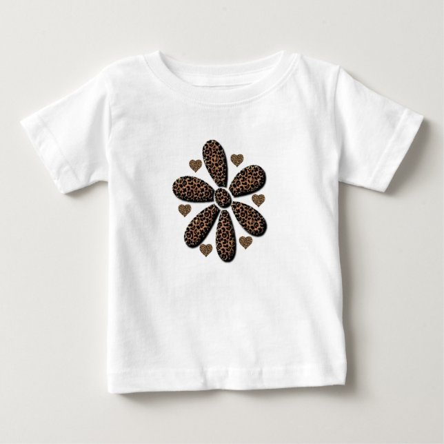 Camiseta De Bebé Bebé T-Shirt Leopard (Anverso)