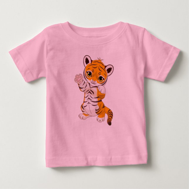 Camiseta De Bebé Bebé Tigre (Anverso)