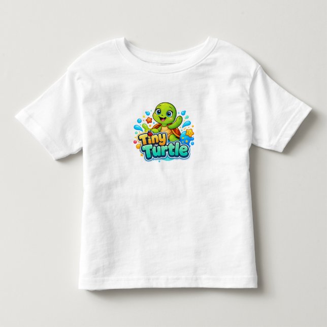 Camiseta De Bebé Bebé Tortuga Adorable (Anverso)