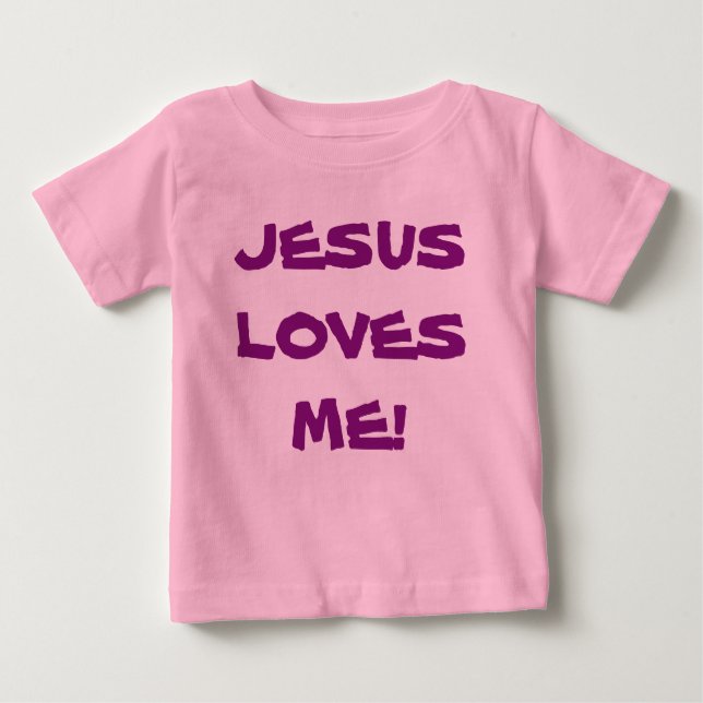 Camiseta De Bebé Bebé Tutu Body Suite - Jesús Me ama (Anverso)