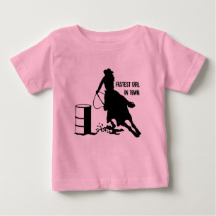 Camiseta De Bebé Bebé TuTu Cowgirl Barrel Racer