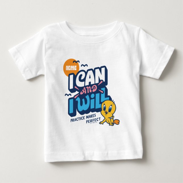 Camiseta De Bebé Bebé TWEETY™ - Puedo Y Lo Haré (Anverso)