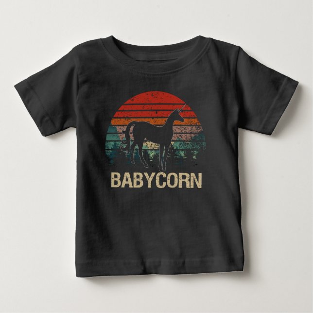 Camiseta De Bebé bebé unicornio (Anverso)