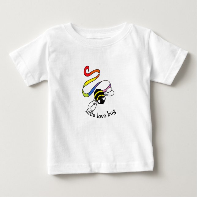 Camiseta De Bebé Bebé y niños con amor pequeño (Anverso)
