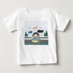 Camiseta De Bebé Bebé y palomas