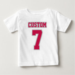 Camiseta De Bebé Bebés de fútbol de 2 caras de CRIMSON SILVER Tutu