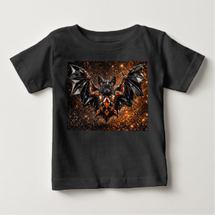 Camiseta De Bebé Bebés Murciélago De Cristal De Halloween