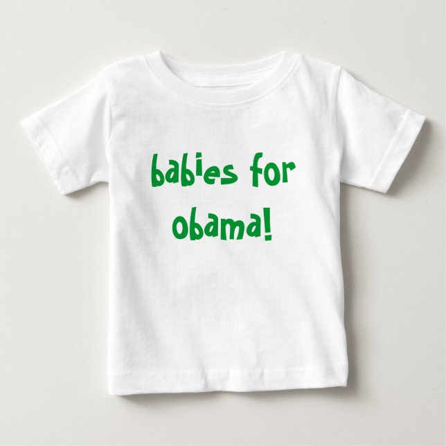 Camiseta De Bebé ¡bebés para obama! (Anverso)