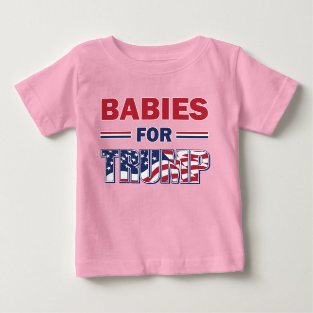 Camiseta De Bebé Bebés para Trump (Anverso)
