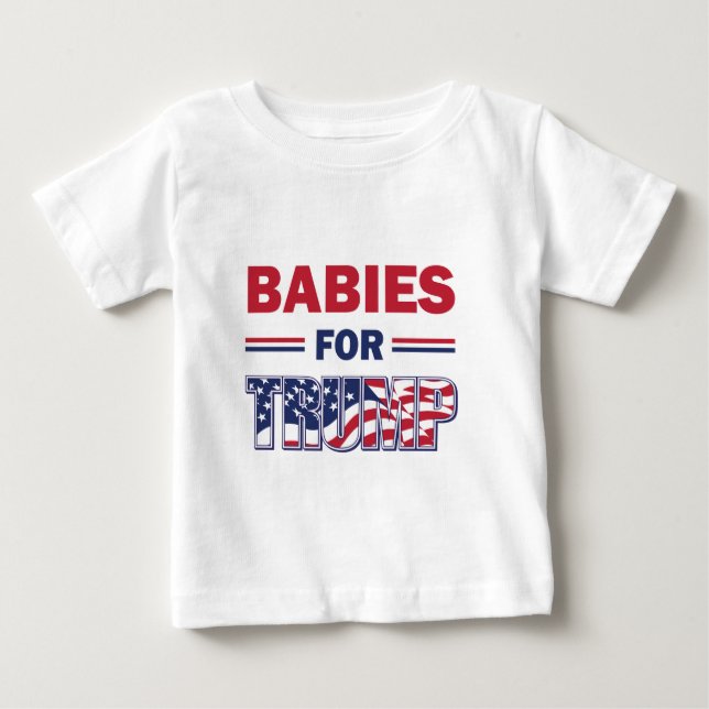 Camiseta De Bebé Bebés para Trump (Anverso)
