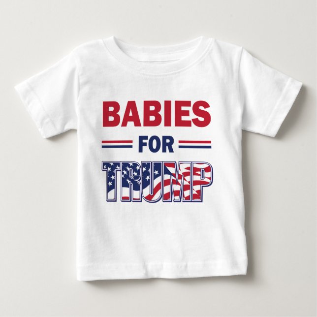 Camiseta De Bebé Bebés para Trump (Anverso)