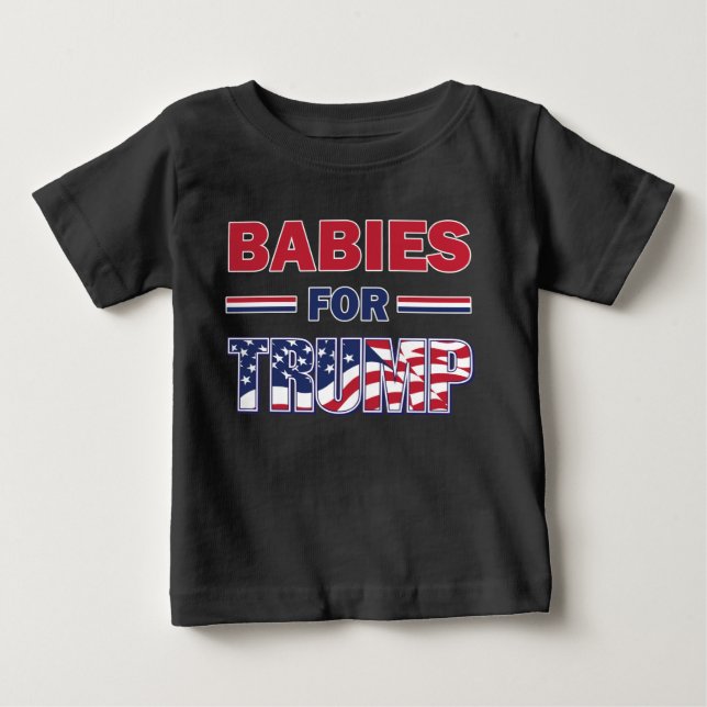 Camiseta De Bebé Bebés para Trump (Anverso)