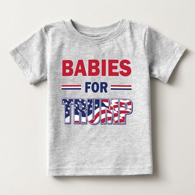 Camiseta De Bebé Bebés para Trump (Anverso)