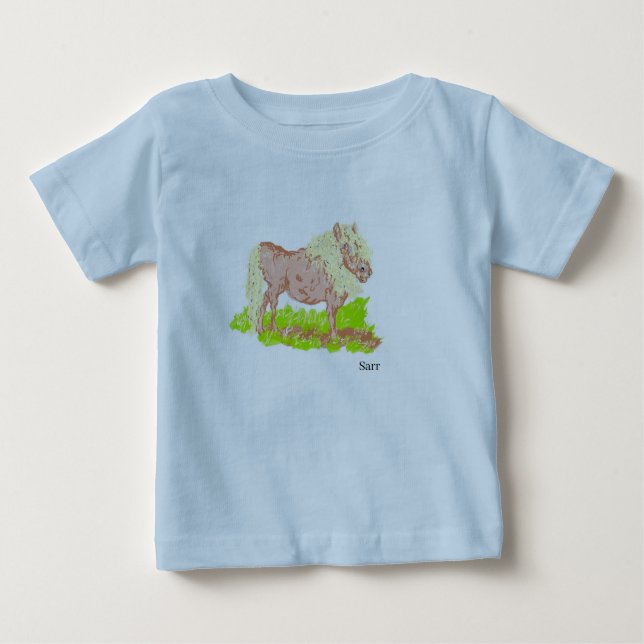Camiseta De Bebé Bebés: Un Pony (Anverso)