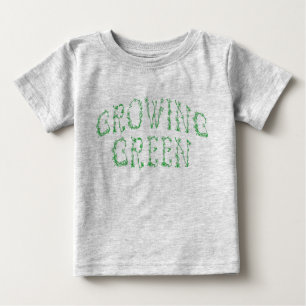CAMISETA DE BEBÉ BEBÉS VERDES CRECIENTES