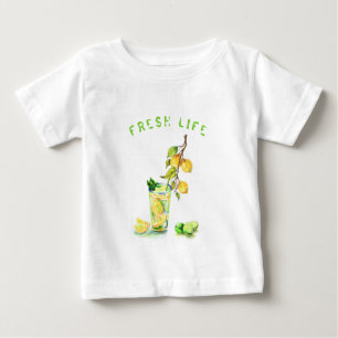 Camiseta De Bebé Bebida de jugo de limón fresca Guay Lemonade Summe