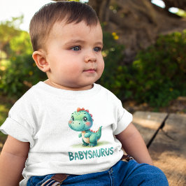 Camiseta De Bebé Bebysaurus alegre