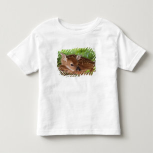 Camiseta De Bebé Becerro de ciervo de cola blanca de dos días de ed