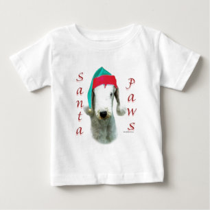 Camiseta De Bebé Bedlington Terrier Santa Paws